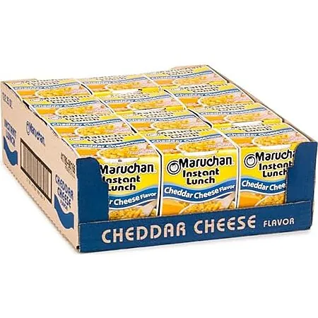12-Pk 2.25-Oz Maruchan Instant Lunch Ramen Noodles (Cheddar Cheese)