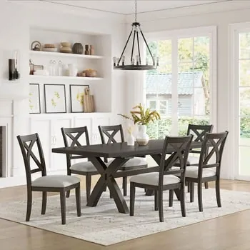 Bayside Furnishings Westen Dining Table & 6 Chairs
