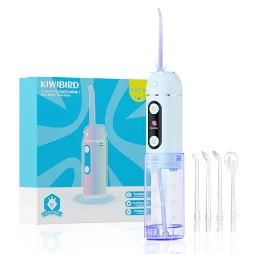 KIWIBIRD C2 Portable Water Flosser with Dual UV-C Cleaning