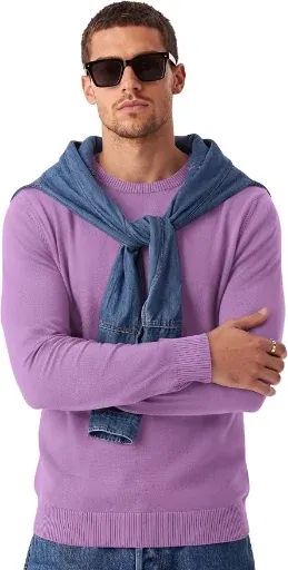 COOFANDY Men's Crewneck Long Sleeve Pullover