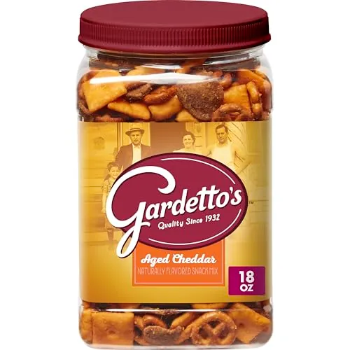 Gardetto’s Aged Cheddar Snack Mix Tub 18oz