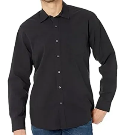 Amazon Essentials Men's Regular-Fit Long-Sleeve Casual Poplin Shirt