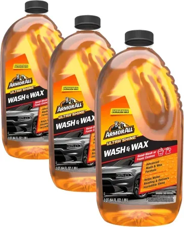 3-Pack Armor All Ultra Shine Car Wash & Car Wax Cleaning Fluid (64 fl oz each)