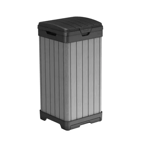 Keter Darwin Outdoor Trash Can, 38 Gallon
