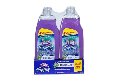 Clorox Fraganzia Liquid Dish Soap 22 Oz, 2 Pack