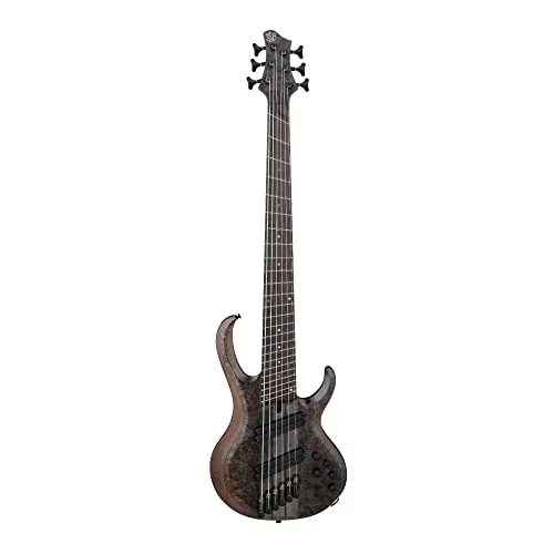 Ibanez 6-String Multi-Scale Electric Bass Guitar Transparent Gray Flat