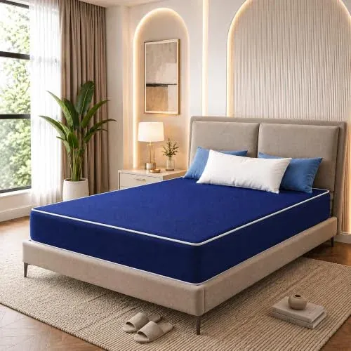 Nutan 5-Inch Medium Firm Water Resistance Nylon Vinyl Foam Mattress King