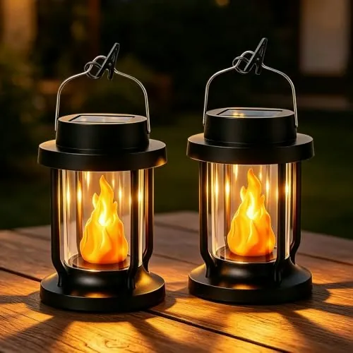 Ollcuz Solar Lantern 2-Pack