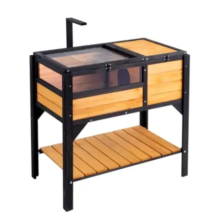 VEVOR Cedar Tortoise / Reptile Enclosure w/ Stand