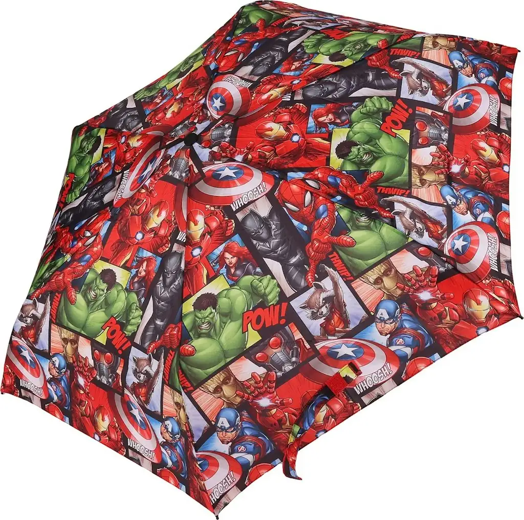 Avengers 6 Panel Telescopic Umbrella w/ Auto Open Button
