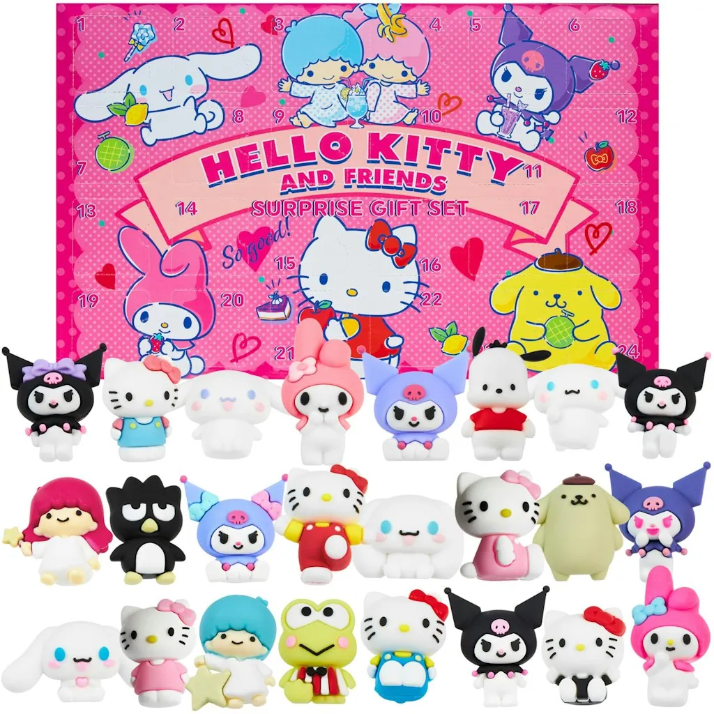 Hello Kitty & Friends Surprise Box 24-Piece 3D Collectible Figurines Set