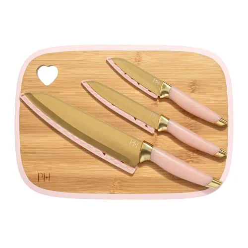 Paris Hilton 7-Piece Cutting Board & Cutlery Set