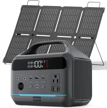 DARAN 288Wh 600W LiFePO4 Power Station w/ 80W Solar Panel