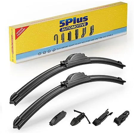 5 PLUS 2-Pack Windshield Wiper Blades (various sizes)