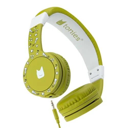 Tonies Foldable Wired On-Ear Headphones for Kids - Green