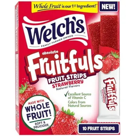 10ct Welch's Absolute Fruitfuls Dried Fruit Strips