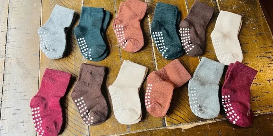 JAKIDAR Baby & Toddlers Crew Socks 12-Pack