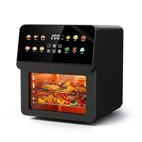 Ludatido 12-Quart 8-in-1 Air Fryer Toaster Oven Combo