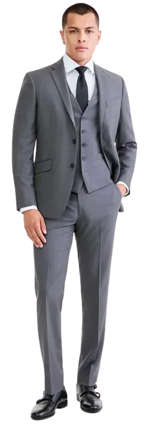 Kenneth Cole Reaction Men's Slim Fit Techni-Cole Fall 3-Piece Suit