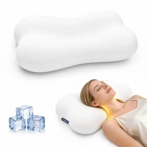 COMFYPIL Cervical Neck Pillow for Sleeping, Memory Foam