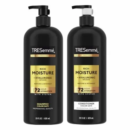 2-Pack TRESemmé Rich Moisture Shampoo and Conditioner (28oz Bottles)