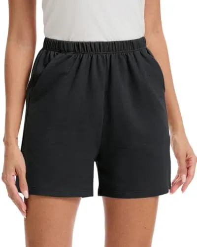 Cotton French Terry Lounge Shorts with Pockets