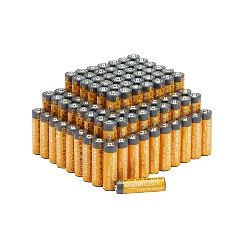 Amazon Basics AA Alkaline High-Performance Batteries 100-Count