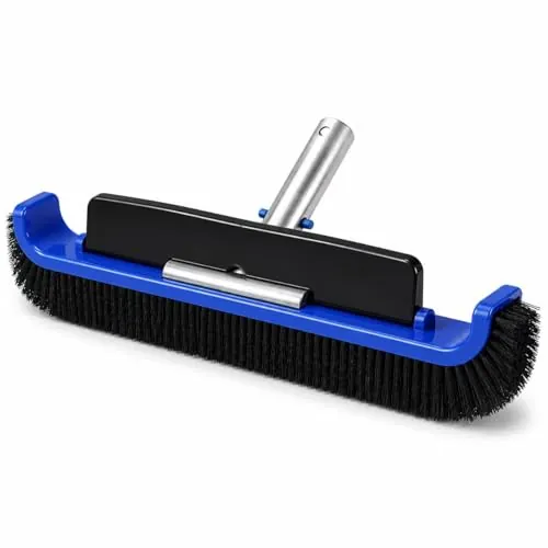 17.5" Curved Swimming Pool Cleaning Brush with Reinforced Bristles