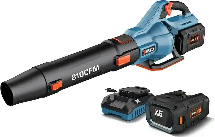 Senix X6 60V Max Cordless Leaf Blower w/ Battery and Charger