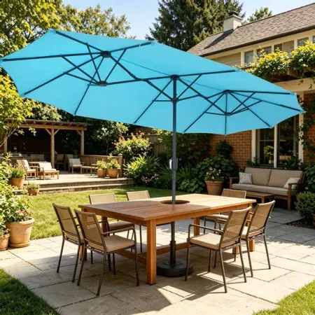 Ainfox 13' Large Rectangle Patio Umbrella