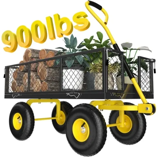 Firstness Heavy Duty Garden Cart 900 lbs Capacity