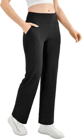 Walifrey Wide Straight Leg Yoga Pants w/ Pockets