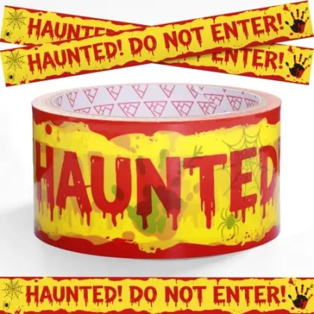 Halloween Decorations 1.9" x 82' Caution Tape Halloween Decor Adhesive Tape