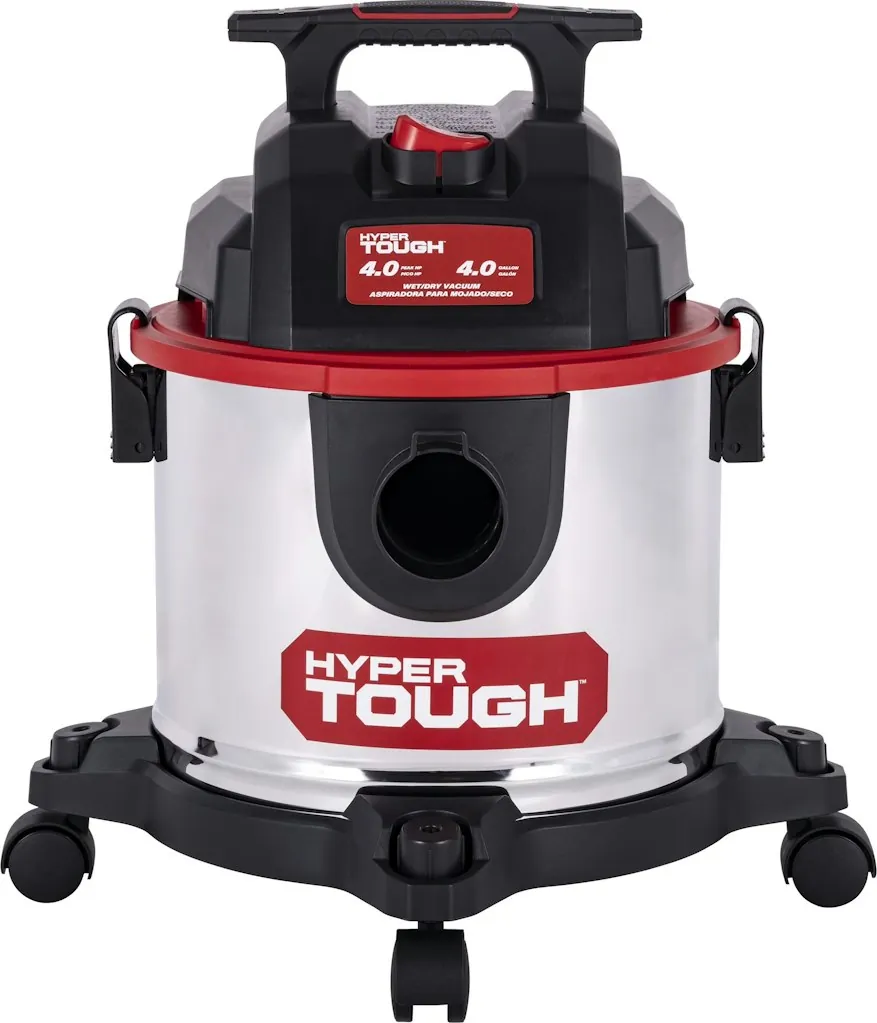 Hyper Tough 4-Gallon Stainless Steel Wet / Dry Vacuum