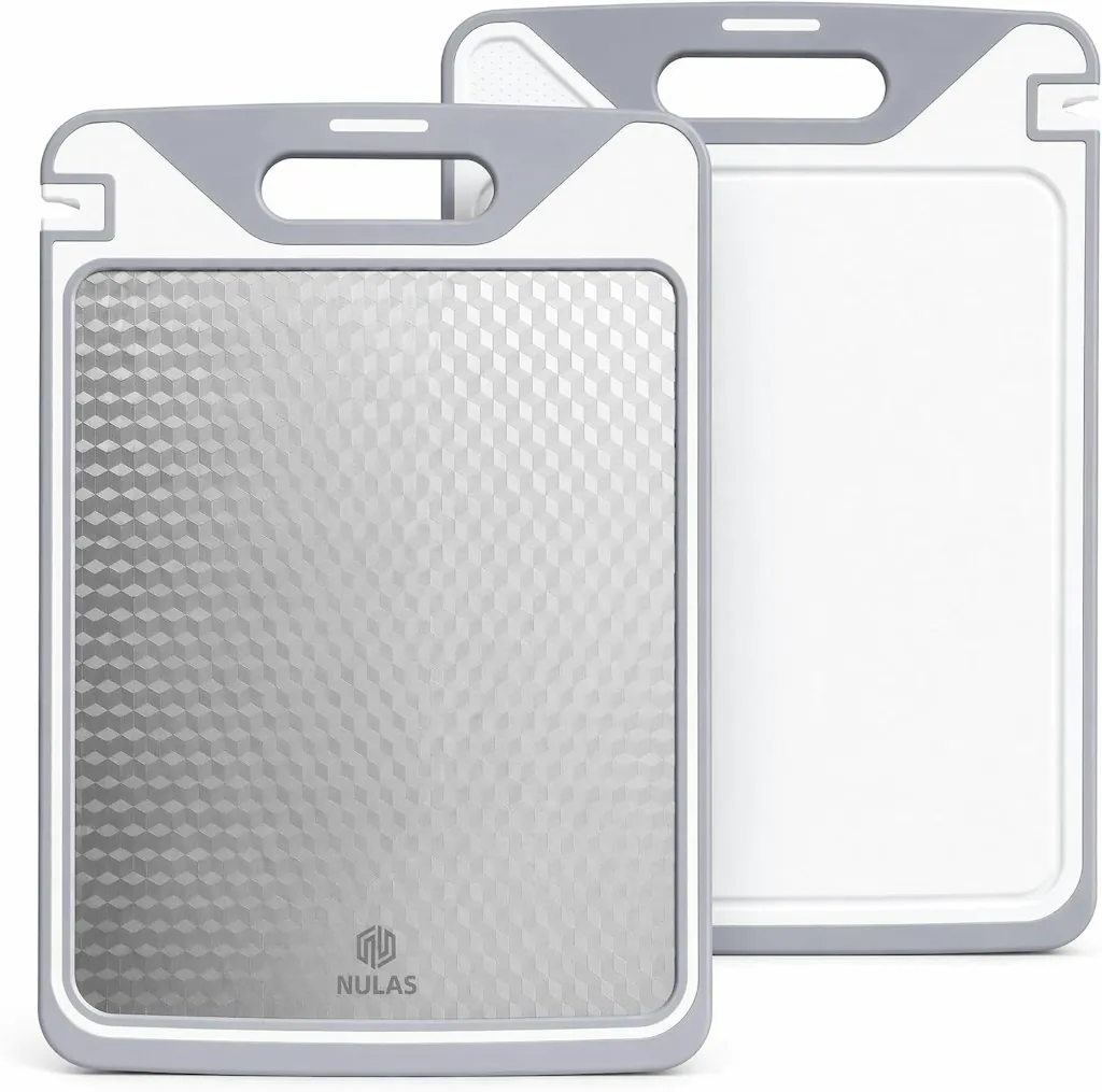 Double-Sided Stainless Steel Cutting Board