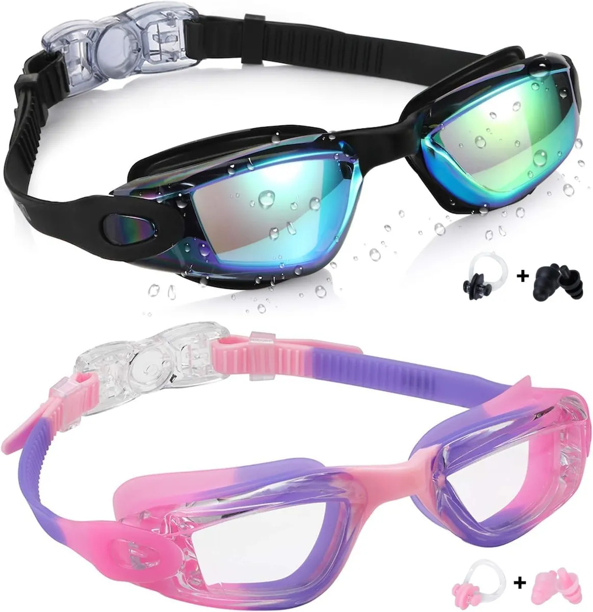 Aegend Kids Swim Goggles 2-Pack