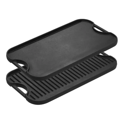 (Resale) Lodge Pro-Grid Reversible Grill/Griddle, PFAS-Free, 20 x 10.5 Inches