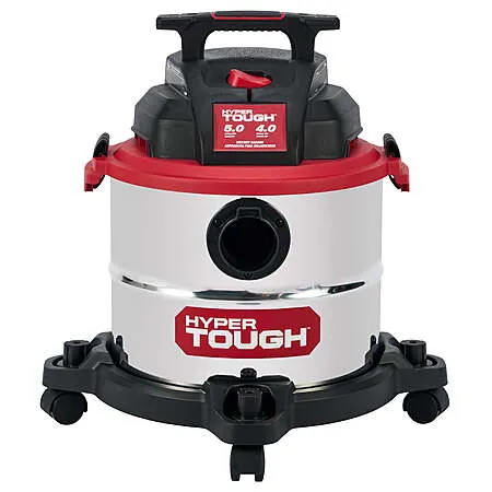 Hyper Tough 5 Gallon 4 HP Stainless Steel Wet Dry Vacuum
