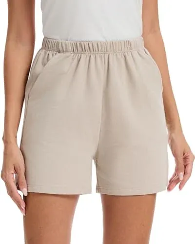 Cotton French Terry Lounge Shorts with Pockets