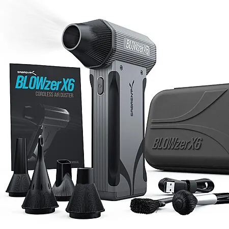 Sabrent BLOWZER X6 Cordless Air Duster w/ Carrying Case