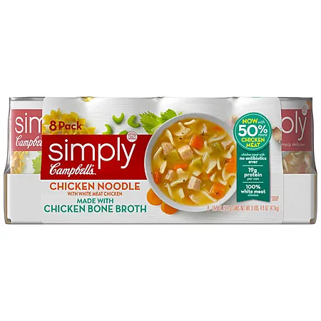 Select Costco Stores: 8-Ct 18.6-Oz Campbell's Simply Chicken Noodle Soup
