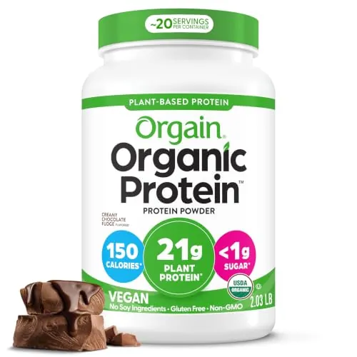 Orgain Organic Creamy Chocolate Fudge Protein Powder 2.03lb