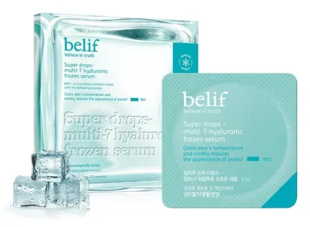 9-Pack belif Super Drops Multi-7 Hyaluronic Frozen Serum w/ Peptides & Caffeine