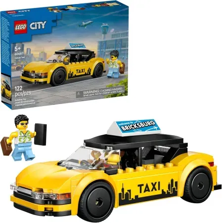 LEGO City 60487 Yellow Taxi Car