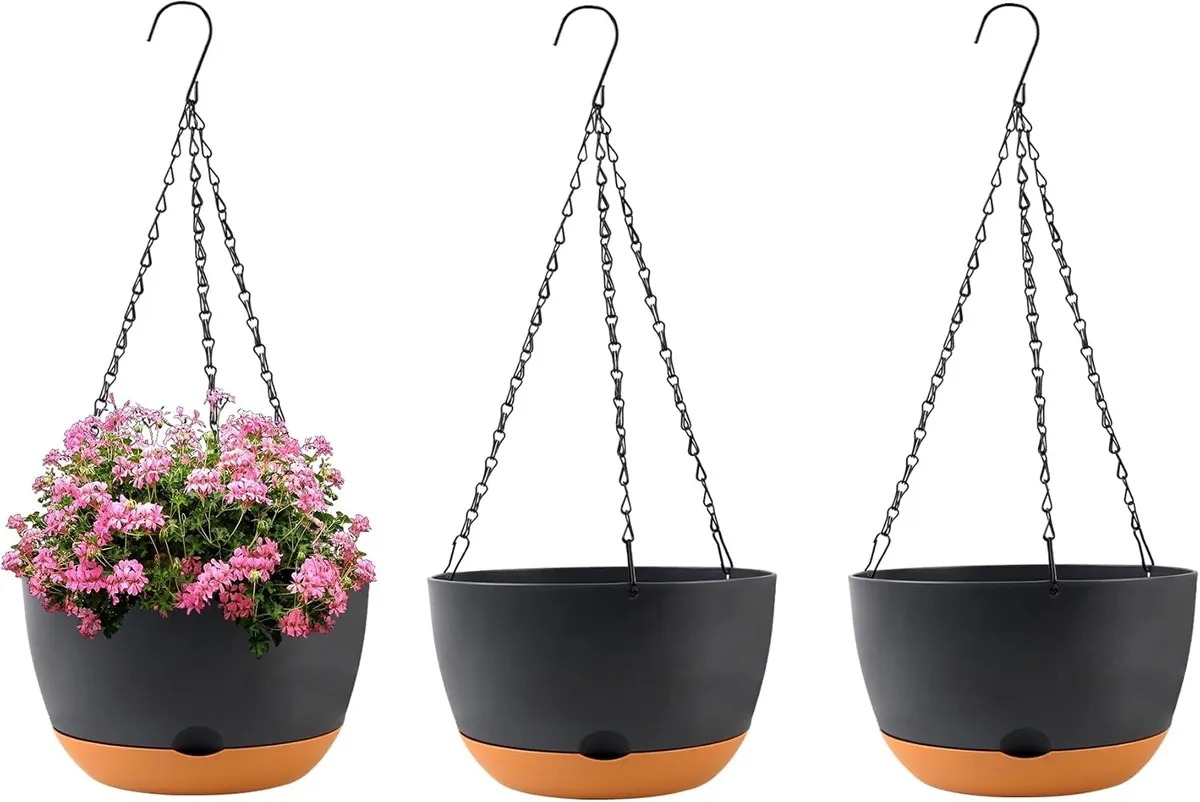Kpuvx 10in Hanging Baskets 3 Pack