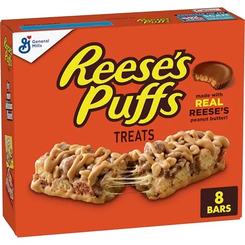 Reese's Puffs Peanut Butter & Cocoa Cereal Treat Bars 8-Count