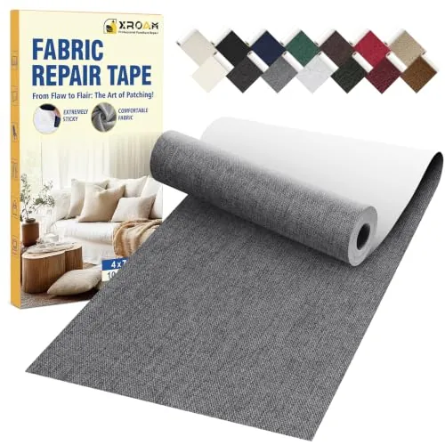 Xroam Self Adhesive Linen Fabric Repair Tape Kit 4"x79"