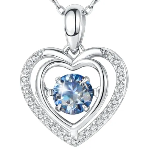 Gem's Beauty Sterling Silver Heart Pendant Necklace