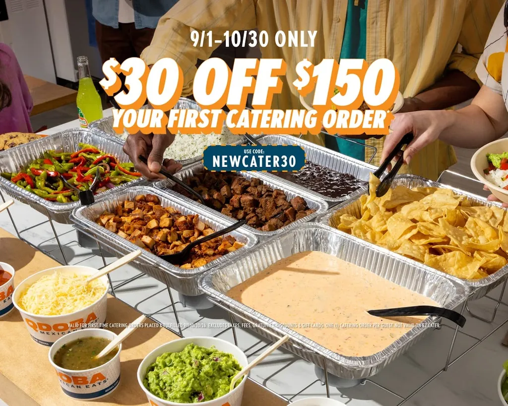 Qdoba Mexican Eats Catering Order