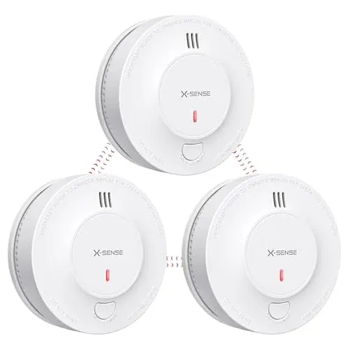 X-Sense Interconnected Smoke Detector SD19-W 3-Pack